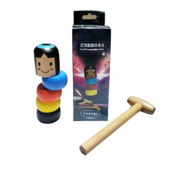 Unbreakable wooden man toy, magic games