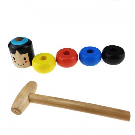 Unbreakable wooden man toy, magic games