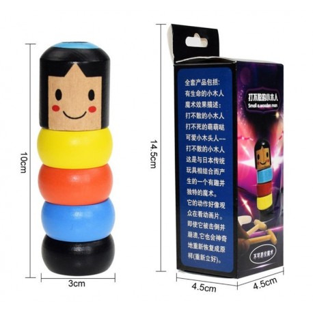 Unbreakable wooden man toy, magic games
