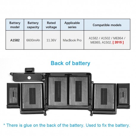 Apple Macbook Pro 13 Battery A1582 Free Tools ME864 ME865 A1502 2015
