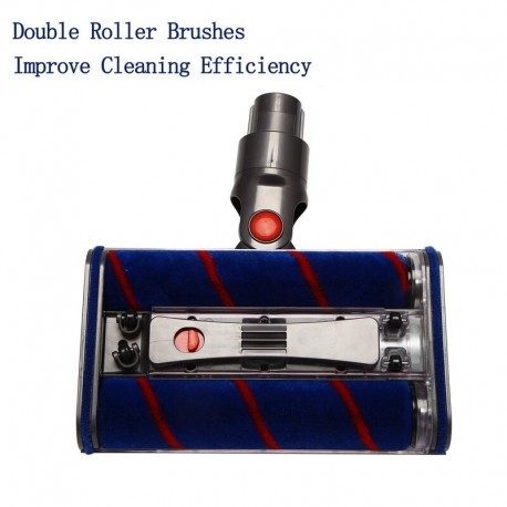 Brosse double rouleau pour aspirateur Dyson V7, V8, V10, V11