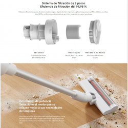 Xiaomi Mijia &ndash; light vacuum cleaner, 17kpa suction, 3-stage filtering, 45 Minutes of battery life, 1.2kg, co
