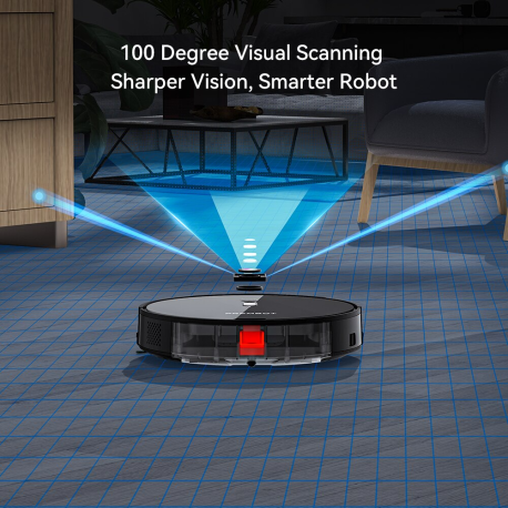 4000 Pa aspirateur humide et sec Robot navigation visuelle balayeuse appareil ménager intelligent sol et tapis vadrouille lavage