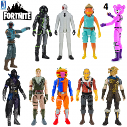 Ensemble de figurines Fortnite de 20cm, mod&egrave;le Raptor Black Knight, figurines d&39action, mod&egrave;les de jeu, jouets d&39anniversair