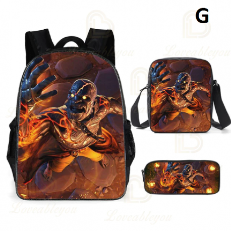 3 Pieces Fortnite Kids Backpack For School Kids Boys Girls Gifts