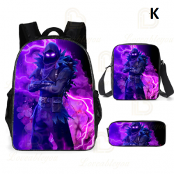 Sac &agrave; dos Fortnite pour enfants, 3 pi&egrave;ces, pour &eacute;coliers, gar&ccedil;ons et filles, cadeaux
