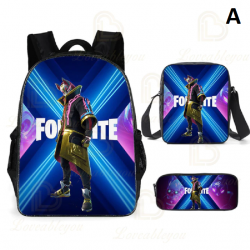 3 Pieces Fortnite Kids Backpack For School Kids Boys Girls Gifts