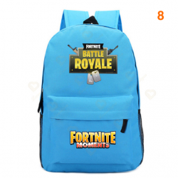 Fortnite &ndash; sac &agrave; dos Battle Royale pour adolescents, rose, bleu, noir, blanc, pour l&39&eacute;cole, capacit&eacute; ordinateur, voyage, ordin