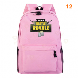 Fortnite &ndash; Battle Royale backpack for teenagers, pink, blue, black, white, for school, computer capacity, travel, computer