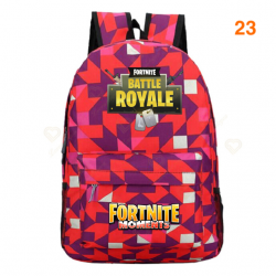 Fortnite &ndash; sac &agrave; dos Battle Royale pour adolescents, rose, bleu, noir, blanc, pour l&39&eacute;cole, capacit&eacute; ordinateur, voyage, ordin