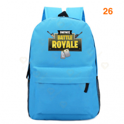 Fortnite &ndash; sac &agrave; dos Battle Royale pour adolescents, rose, bleu, noir, blanc, pour l&39&eacute;cole, capacit&eacute; ordinateur, voyage, ordin