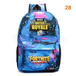 Fortnite &ndash; Battle Royale backpack for teenagers, pink, blue, black, white, for school, computer capacity, travel, computer