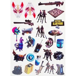 Fortnite &ndash; game tattoo stickers for children, Fortnite face tag, waterproof Korean stationery, ani toys