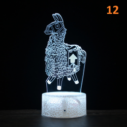Lampe Led Fortnite multicolore avec t&eacute;l&eacute;commande