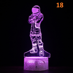 Lampe Led Fortnite multicolore avec t&eacute;l&eacute;commande