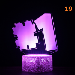 Lampe Led Fortnite multicolore avec t&eacute;l&eacute;commande