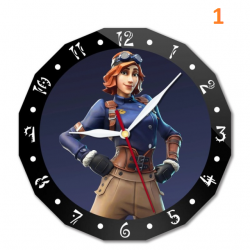 Fortnite wall clock 15cm animated character