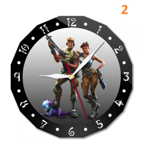 Horloge murale Fortnite 15cm personnage animé