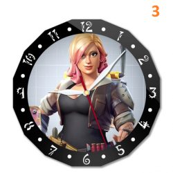 Horloge murale Fortnite 15cm personnage anim&eacute;