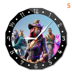 Fortnite wall clock 15cm animated character