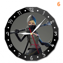 Horloge murale Fortnite 15cm personnage anim&eacute;