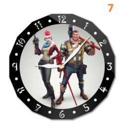 Fortnite wall clock 15cm animated character