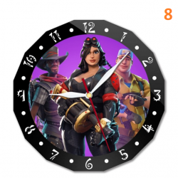 Fortnite wall clock 15cm animated character