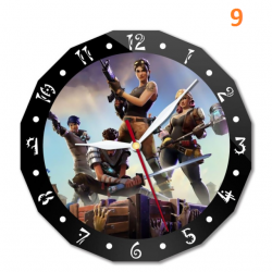 Horloge murale Fortnite 15cm personnage anim&eacute;