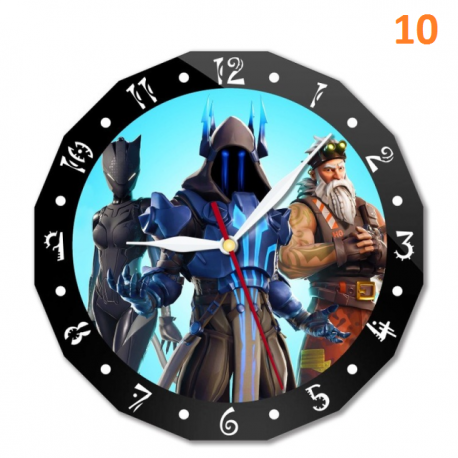 Horloge murale Fortnite 15cm personnage animé
