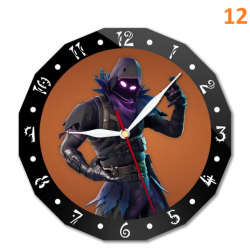 Horloge murale Fortnite 15cm personnage anim&eacute;
