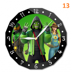 Fortnite wall clock 15cm animated character