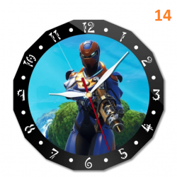 Horloge murale Fortnite 15cm personnage anim&eacute;