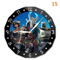 Fortnite wall clock 15cm animated character