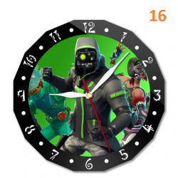 Horloge murale Fortnite 15cm personnage anim&eacute;