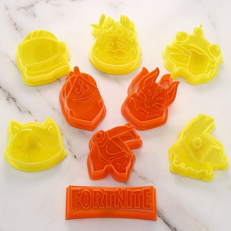 Fortnite character cookie cutter 9 pieces