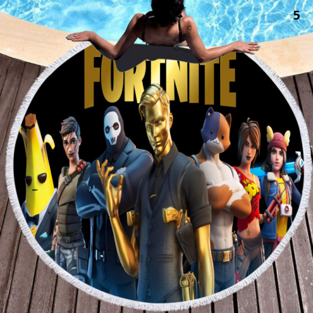 Fortnite special round beach towel