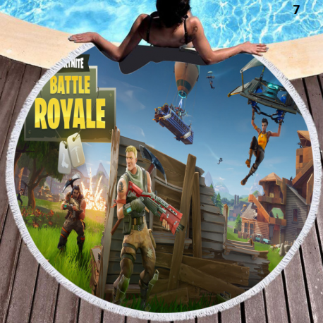 Fortnite special round beach towel