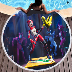 Serviette de plage ronde sp&eacute;cial Fortnite