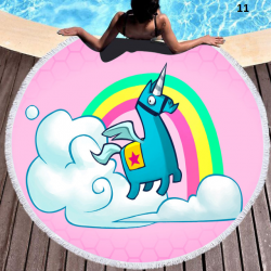 Serviette de plage ronde sp&eacute;cial Fortnite