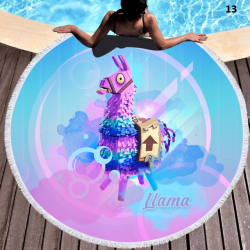 Serviette de plage ronde sp&eacute;cial Fortnite