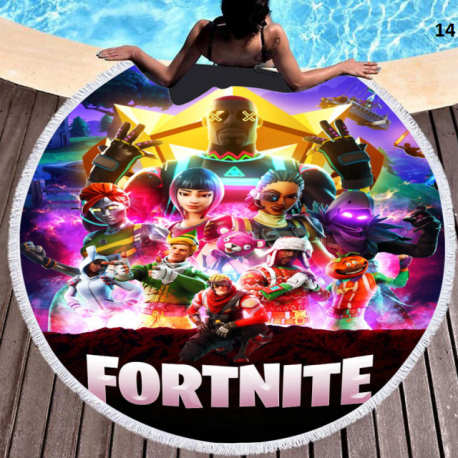Fortnite special round beach towel