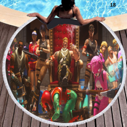 Fortnite special round beach towel