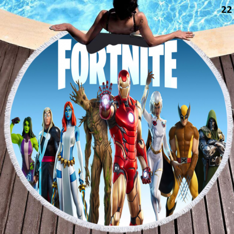 Fortnite special round beach towel
