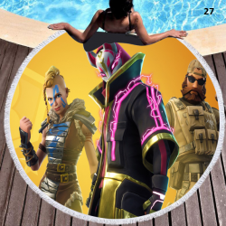 Serviette de plage ronde sp&eacute;cial Fortnite