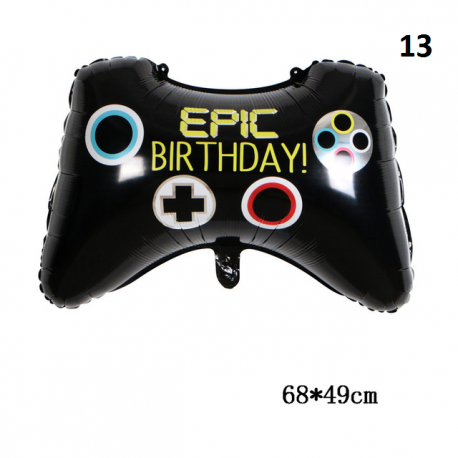 Fortnication party decoration, shooter, alpaca banner, birthday party decor, controllers, balloons, numbers, toys