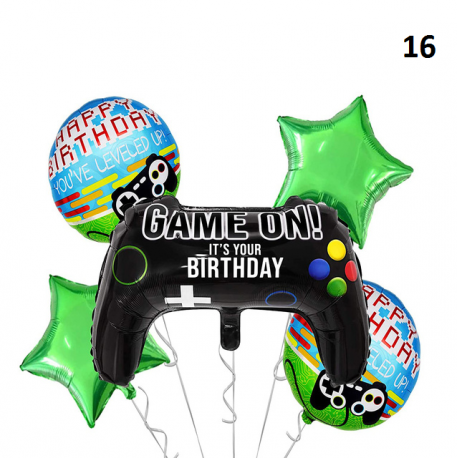 Fortnication party decoration, shooter, alpaca banner, birthday party decor, controllers, balloons, numbers, toys