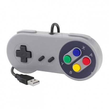 1 or 2 Pcs Super Nes Type Retro Gamepad USB Wired Controller for Linux PC Mac Windows Raspberry Pi