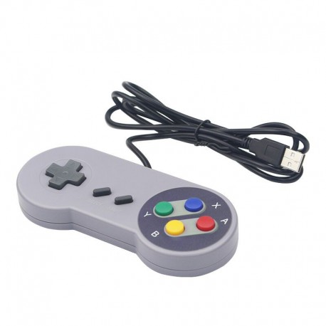 1 or 2 Pcs Super Nes Type Retro Gamepad USB Wired Controller for Linux PC Mac Windows Raspberry Pi