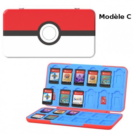 Storage pouch for 24 Nintendo Switch Lite game cartridges