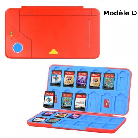 Storage pouch for 24 Nintendo Switch Lite game cartridges